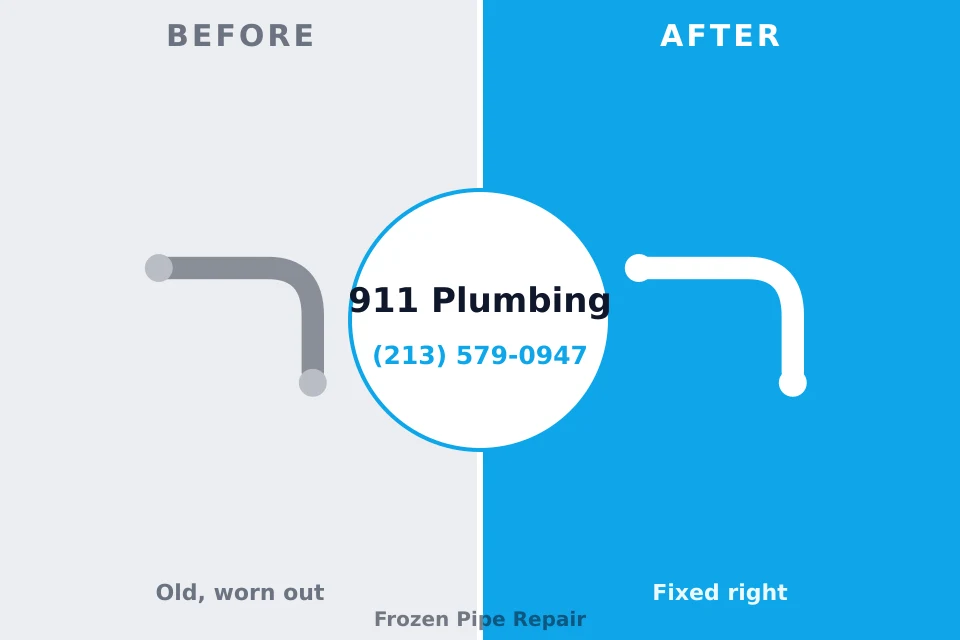 Before and after: plumbing company Fountainebleau, FL